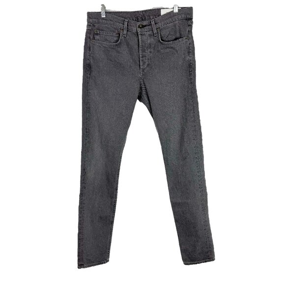 Rag & Bone Standard Issue Fit 1 Extra Slim Jeans Vesuvio Wash Gray Size 34 EUC - Picture 2 of 12